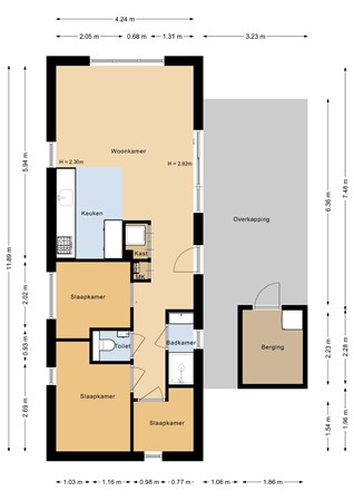 Floorplan - Zeedijk 24-286, 4504 PN Nieuwvliet